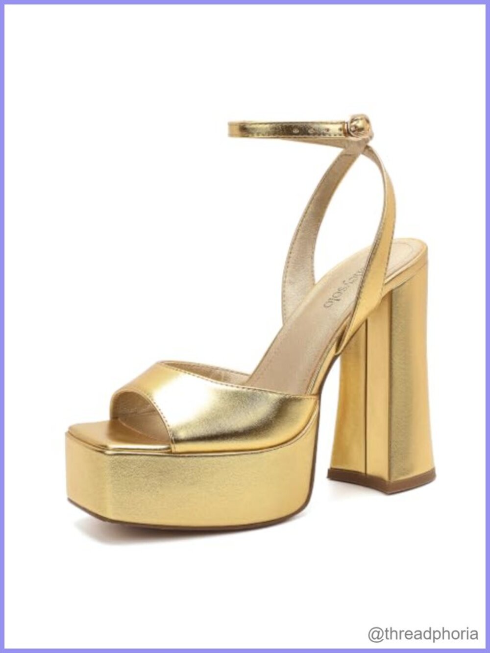 Platform Heels Women Dressy Square Open Toe Chunky Sandals